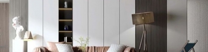 沙发定制：沙发背景墙做定制柜，绝对惊艳！
